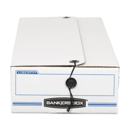 LIBERTY 9.5 in. x 23.75 in. x 4.5 in. Check and Form Boxes - White/Blue (12/Carton) Mailing, Packing & Shipping