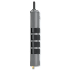 4320 J 12 AC Outlets 8 ft. Cord Pivot Plug Surge Protector - Gray Office Electronics & Batteries