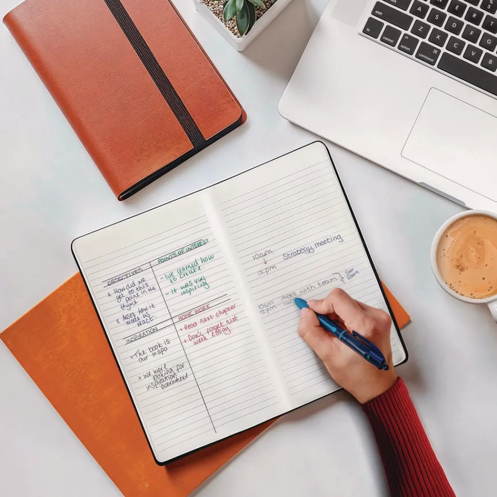 4-Color Smooth Medium 1 mm Retractable Ballpoint Pen - Multicolor (3/Pack) Pens, Pencils & Markers