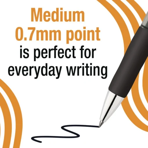 Sale Gel-ocity Pro 0.7 mm Medium Gel Pen - Black Ink/Translucent Black/Black Barrel (4/Pack) Pens, Pencils & Markers