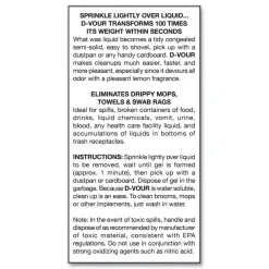 Sale 16 oz D-Vour Absorbent Powder - Lemon (6/Carton) Cleaning & Janitorial Supplies