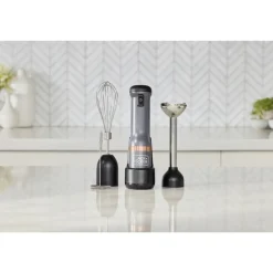 New kitchen wand Cordless Blender 3-in-1 Kitchen Multi-Tool - Grey Kitchen Appliances