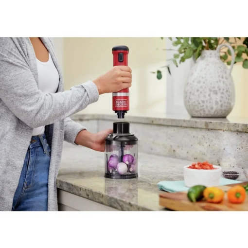 Sale kitchen wand Cordless Blender 4 in1 Kitchen Multi-Tool - Red Kitchen Appliances