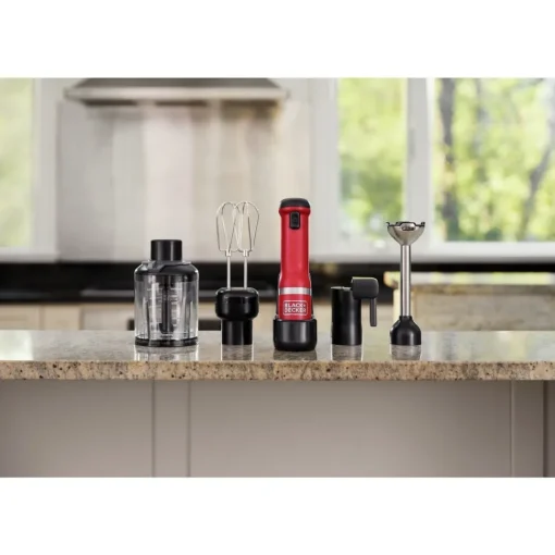 Sale kitchen wand Cordless Blender 4 in1 Kitchen Multi-Tool - Red Kitchen Appliances