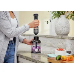 Best kitchen wand Cordless Blender 4-in-1 Kitchen Multi-Tool - Grey Kitchen Appliances