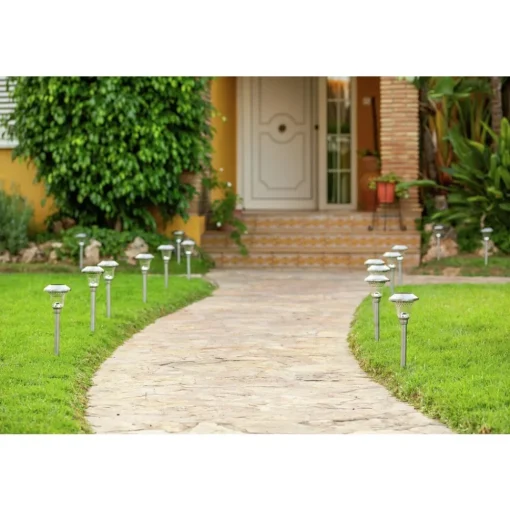 New (8/Pack) Outdoor Solar-Powered Path Light Outdoor Lighting