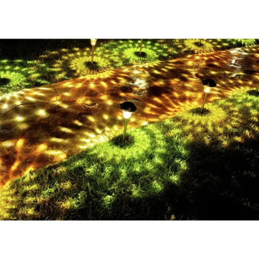 New (8/Pack) Outdoor Solar-Powered Path Light Outdoor Lighting