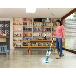 120V Complete Steam Cleaning Solution 7-in-1 Cordless Steam Mop plus Glove Cleaning & Janitorial Supplies