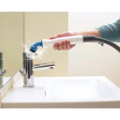 120V Complete Steam Cleaning Solution 7-in-1 Cordless Steam Mop plus Glove Cleaning & Janitorial Supplies