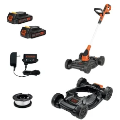 20V MAX Lithium-Ion 12 in. 3-in-1 Cordless Compact Mower Kit (2 Ah) String Trimmers