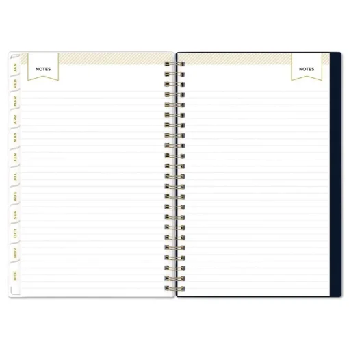 8 in. x 5 in. 12-Month (Jan-Dec 2026) Day Designer Peyton Weekly/Monthly Planner - Navy Cover Calendars & Planners