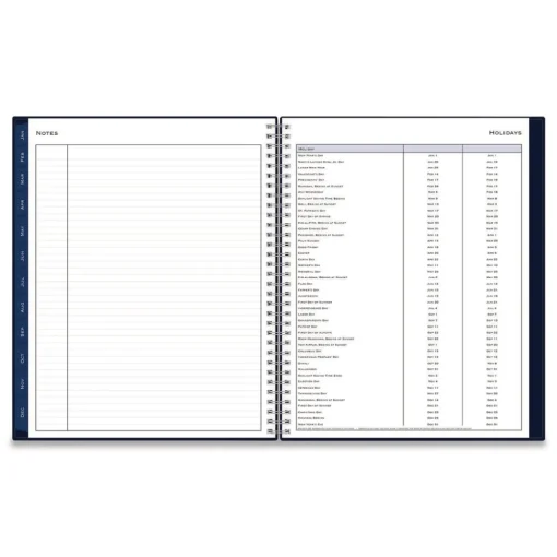 Outlet 11 in. x 8.5 in. 12-Month (Jan to Dec): 2026 Passages Weekly/Monthly Planner - Navy Cover Paper & Printables