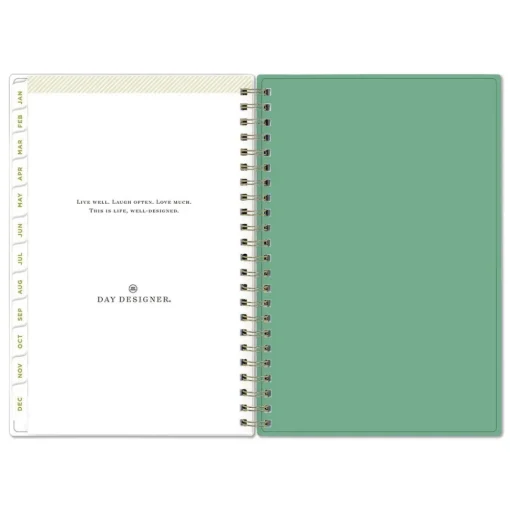 Hot 8 in. x 5 in. 12-Month (Jan-Dec 2026) Day Designer Peyton Weekly/Monthly Planner - White Calendars & Planners