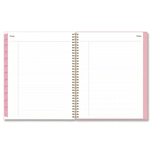 Discount 11 in. x 8.5 in. 12-Month (Jan to Dec): 2026 Mimi Pink Monthly Planner - Floral Artwork, Pink/Blue/Rose Cover Paper & Printables
