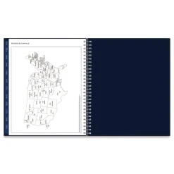 Discount 10 in. x 8 in. 12-Month (Jan to Dec): 2026 Passages Monthly Planner - Navy Cover Paper & Printables