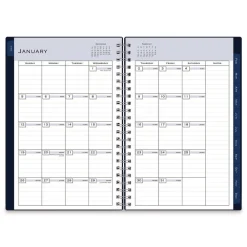 Best 8 in.x 5 in. 12-Month (Jan to Dec): 2026 Passages Weekly/Monthly Planner - Navy Cover Paper & Printables