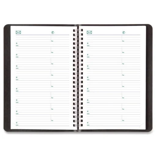 Online 12-Month (Jan to Dec): 2026 8 in. x 5 in. Plan and Link Weekly Planner - Black Cover Calendars & Planners