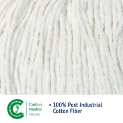 New #20 Cut-End Cotton Wet Mop Head - White (12/Carton) Cleaning & Janitorial Supplies