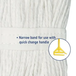 Clearance #20 Cut-End Cotton Wet Mop Head - White Cleaning & Janitorial Supplies