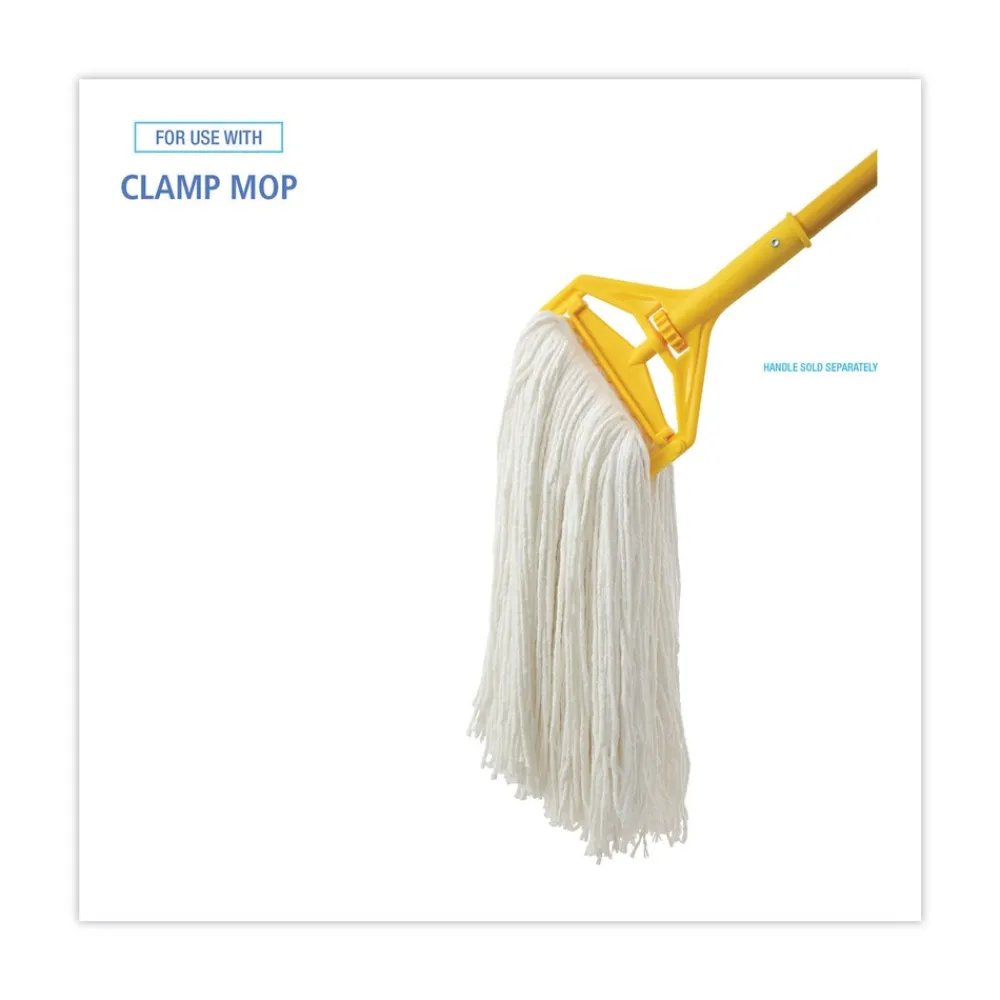 New #32 Cut-End Rayon Wet Mop Head - White (12/Carton) Cleaning & Janitorial Supplies