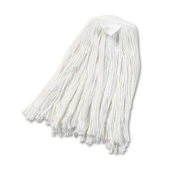 Hot #20 Cut-End Rayon Wet Mop Head - White (12/Carton) Cleaning & Janitorial Supplies