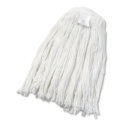 #24 Cut-End Rayon Wet Mop Head - White (12/Carton) Cleaning & Janitorial Supplies