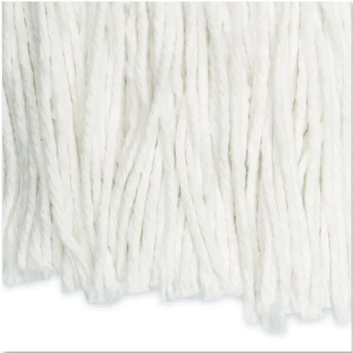 #24 Cut-End Rayon Wet Mop Head - White (12/Carton) Cleaning & Janitorial Supplies