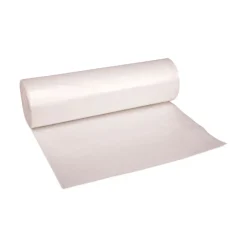 New 33 Gallon 14 mic 33 in. x 38 in. Perforated Roll High-Density Can Liners - Natural (25 Bags/Roll, 10 Rolls/Carton) Cleaning & Janitorial Supplies