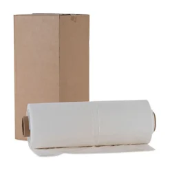 Clearance 60 Gallon 2.7 mil 38 in. x 63 in. Industrial Drum Liners Rolls - Clear (50/Carton) Trash & Waste Bins