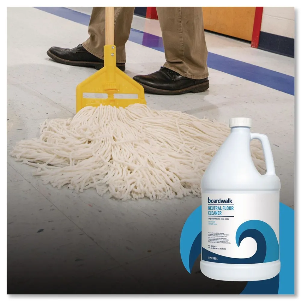 1 Gallon Neutral Floor Cleaner - Lemon Scent (4/Carton) Cleaning & Janitorial Supplies