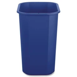 New 3 Gallon Polypropylene Deskside Recycling Bin - Blue Trash & Waste Bins