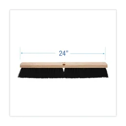 Online 3 in. Black Polypropylene Bristles 24 in. Brush Floor Brush Head Cleaning & Janitorial Supplies