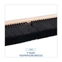 Online 3 in. Black Polypropylene Bristles 24 in. Brush Floor Brush Head Cleaning & Janitorial Supplies