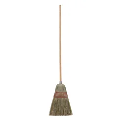 Discount 53-1/2 in. Corn/Fiber Lobby Brooms - Natural (6/Carton) Cleaning & Janitorial Supplies