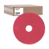 Sale 16 in. Diameter Buffing Floor Pads - Red (5/Carton) Cleaning & Janitorial Supplies