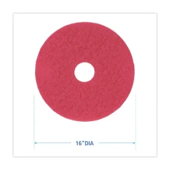Sale 16 in. Diameter Buffing Floor Pads - Red (5/Carton) Cleaning & Janitorial Supplies