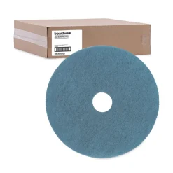 Outlet 20 in. Diameter Burnishing Floor Pads - Aqua (5/Carton) Cleaning & Janitorial Supplies