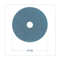 Outlet 20 in. Diameter Burnishing Floor Pads - Aqua (5/Carton) Cleaning & Janitorial Supplies