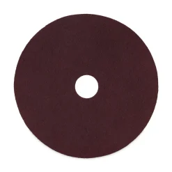 Outlet 16 in. Diameter Deep Scrub Pads - Maroon (10/Carton) Cleaning & Janitorial Supplies