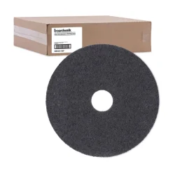 Clearance 17 in. Diameter High Performance Stripping Floor Pads - Black (5/Carton) Cleaning & Janitorial Supplies