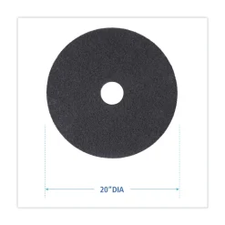 Sale 20 in. Diameter High Performance Stripping Floor Pads - Black (5/Carton) Cleaning & Janitorial Supplies
