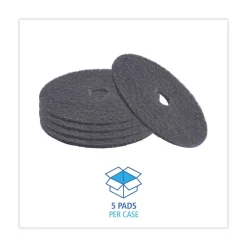Sale 20 in. Diameter High Performance Stripping Floor Pads - Black (5/Carton) Cleaning & Janitorial Supplies