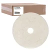 Hot 27 in. Diameter Natural Burnishing Floor Pads - White (5/Carton) Cleaning & Janitorial Supplies