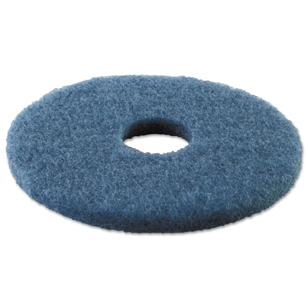 16 in. Diameter Scrubbing Floor Pads - Blue (5/Carton) Cleaning & Janitorial Supplies