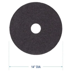 14 in. Diameter Stripping Floor Pads - Black (5/Carton) Cleaning & Janitorial Supplies