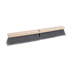 Hot 3 in. Gray Flagged Polypropylene Bristles 24 in. Brush Floor Brush Head Cleaning & Janitorial Supplies