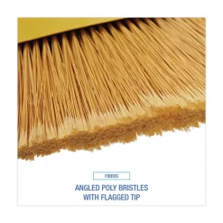 Discount 53 in. Handle Poly Bristle Angler Broom - Yellow (1-Dozen) Cleaning & Janitorial Supplies