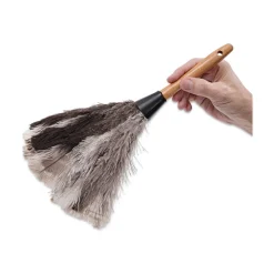 Discount 7 in. Handle Professional Ostrich Feather Duster Cleaning & Janitorial Supplies