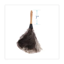 Discount 7 in. Handle Professional Ostrich Feather Duster Cleaning & Janitorial Supplies