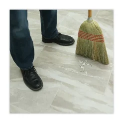 Best 55 in. Overall Length Parlor Broom with Corn Fiber Bristles - Natural Cleaning & Janitorial Supplies